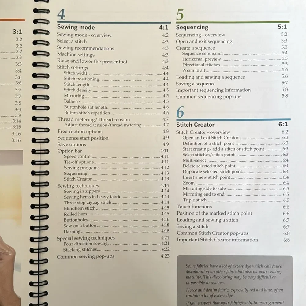 Pfaff Creative Sensation Sewing Machine Manual